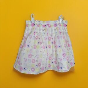 Vintage Gymboree Girls Sz‎ 6 Colorful Pastel Bird Print Skirt 2004 Cotton Lined